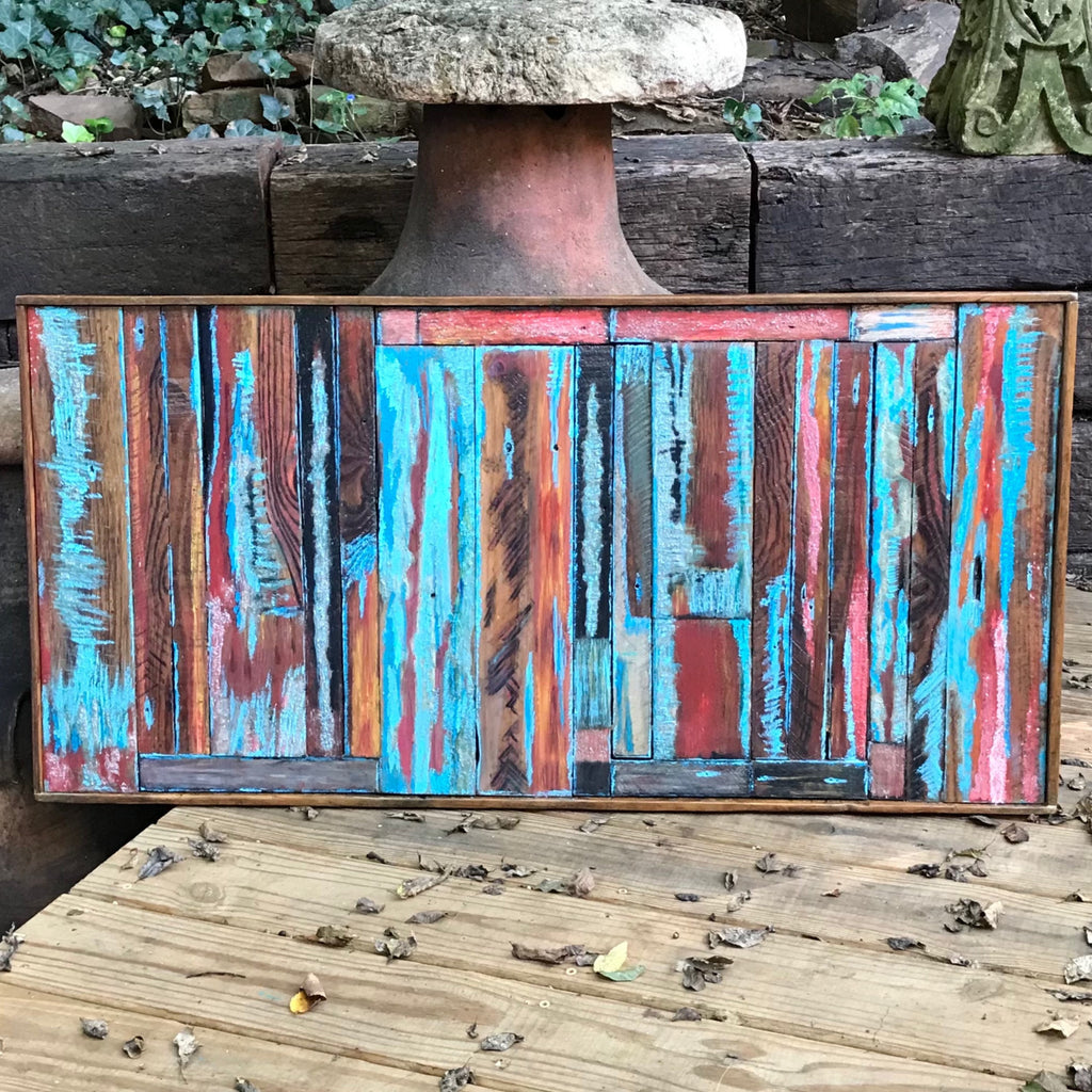 Wall Reclaimed Wood Art Decor, modern Rustic large Mix Media, Sculpture Geometric Abstract County Cabin 3d Mosaic Farmhouse Coastal Wall Art