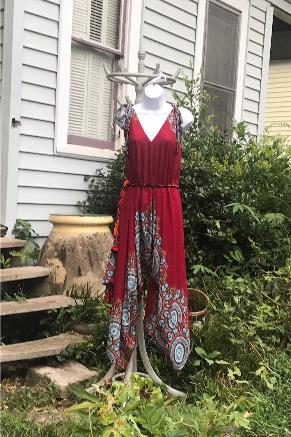 Boho Jumpsuit, Bohemian Clothing, Boho jumpsuit Harem Pants, Loose Yoga  Festival Pants, Wide Leg Women Festival Pants, Hippie Summer Romper