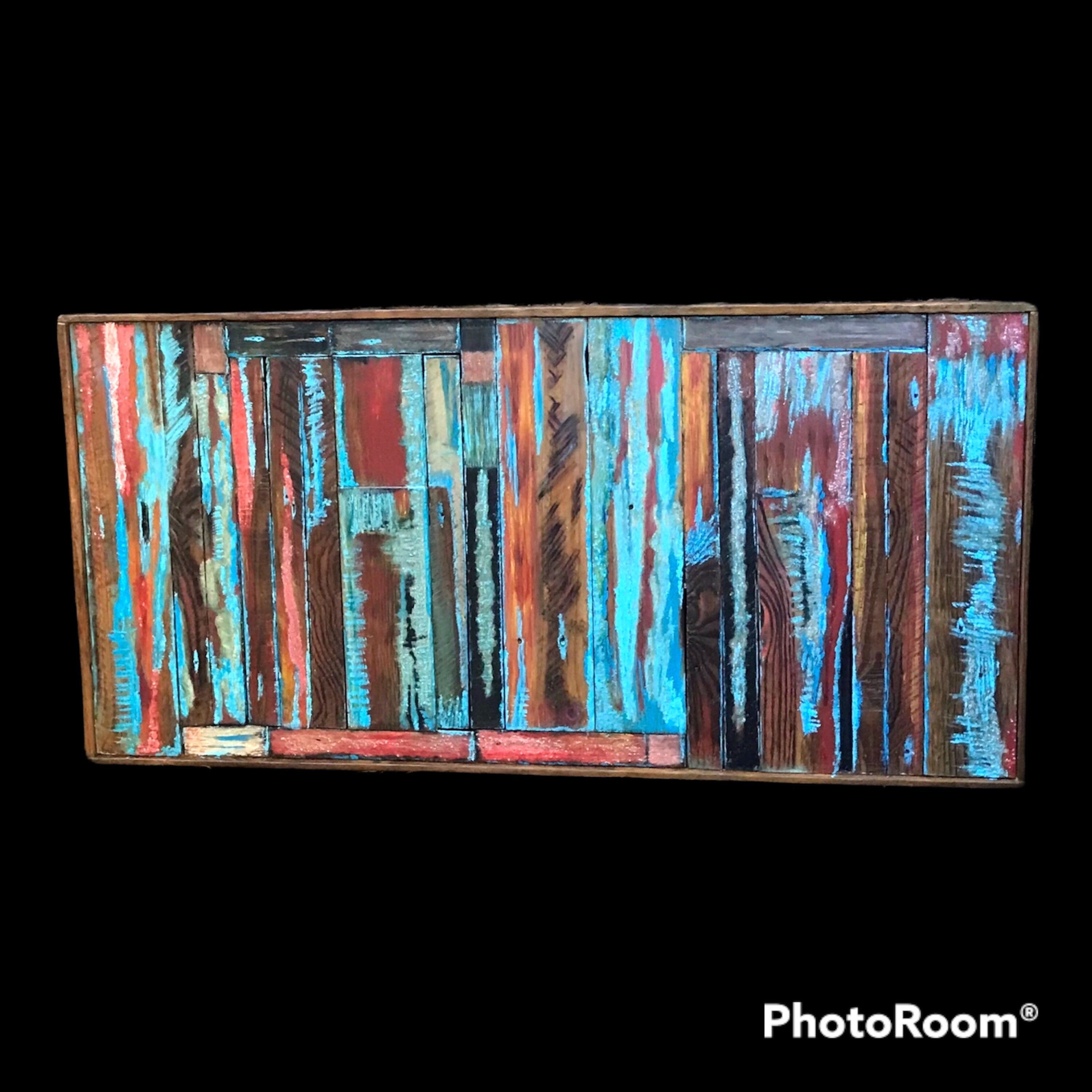 Wall Reclaimed Wood Art Decor, modern Rustic large Mix Media, Sculpture Geometric Abstract County Cabin 3d Mosaic Farmhouse Coastal Wall Art
