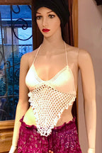 Crochet Bralette Top, Crochet Halter Top, Festival Crop Top, Festival Hippie Bralette, Boho Crop Top, Summer Beach Crochet Top, Festival Top