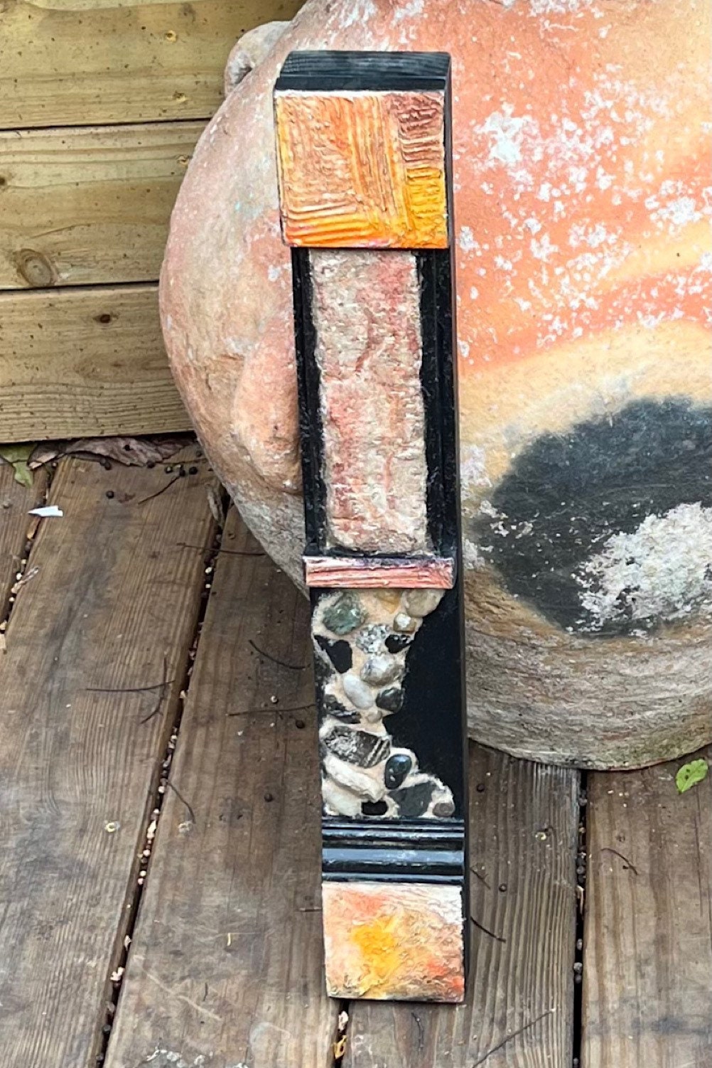 Wall totem Art, Totem Art, Reclaimed Wood Wall modern totem Rustic Mix Media, Sculpture Geometric Abstract County Cabin Farmhouse Beach Art