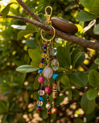 Beaded, Chain keychain, detail view from Ariel La Boutique