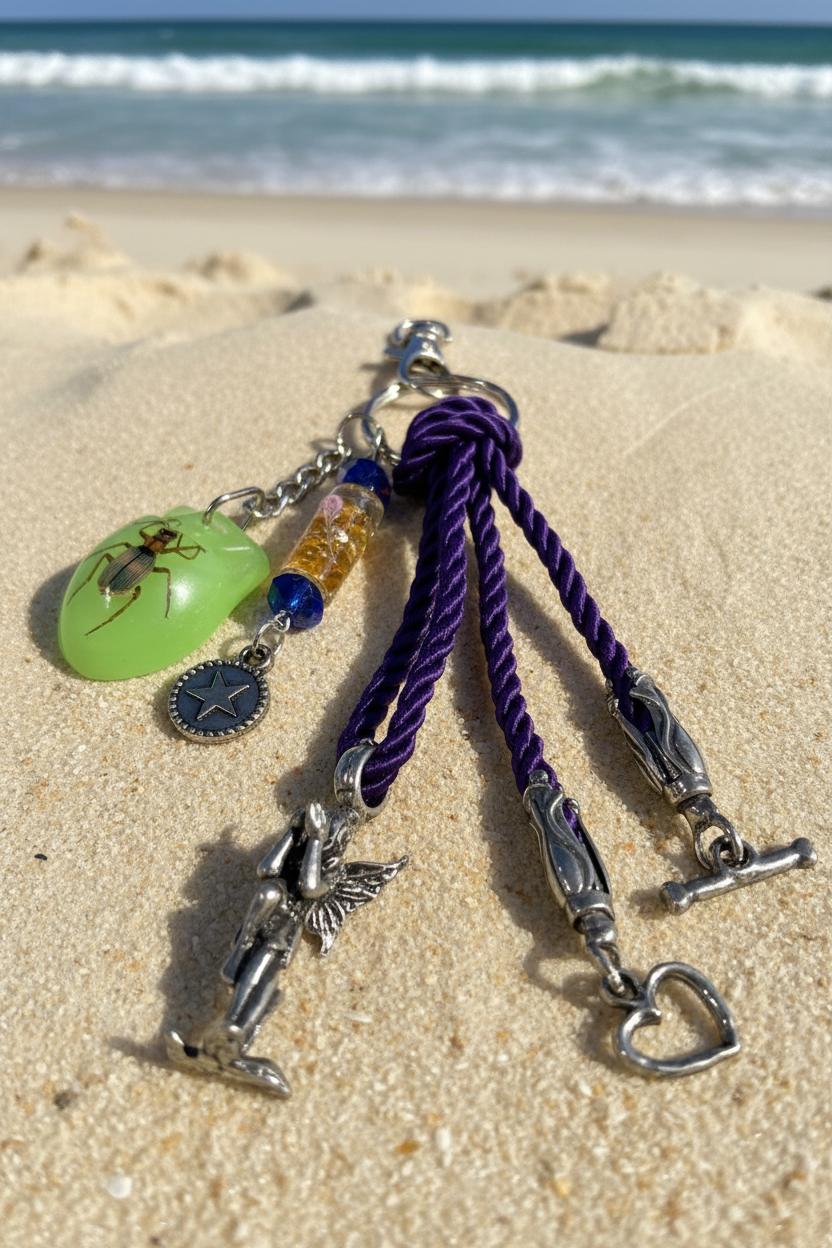 Whimsical Fairy Bag Charm Decorative Keychain Accessory