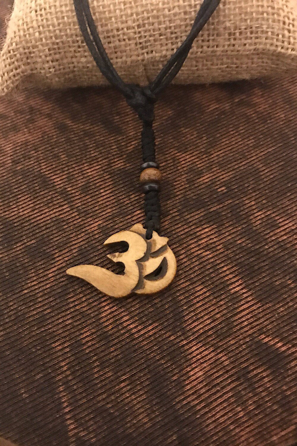Carved Bone Pendant Necklace/ Chakra Necklace/ BoHo Bone Necklace/ Om Pendant/ Festival Jewelry/ Bone Pendant/ Spiritual Jewelry Gifts