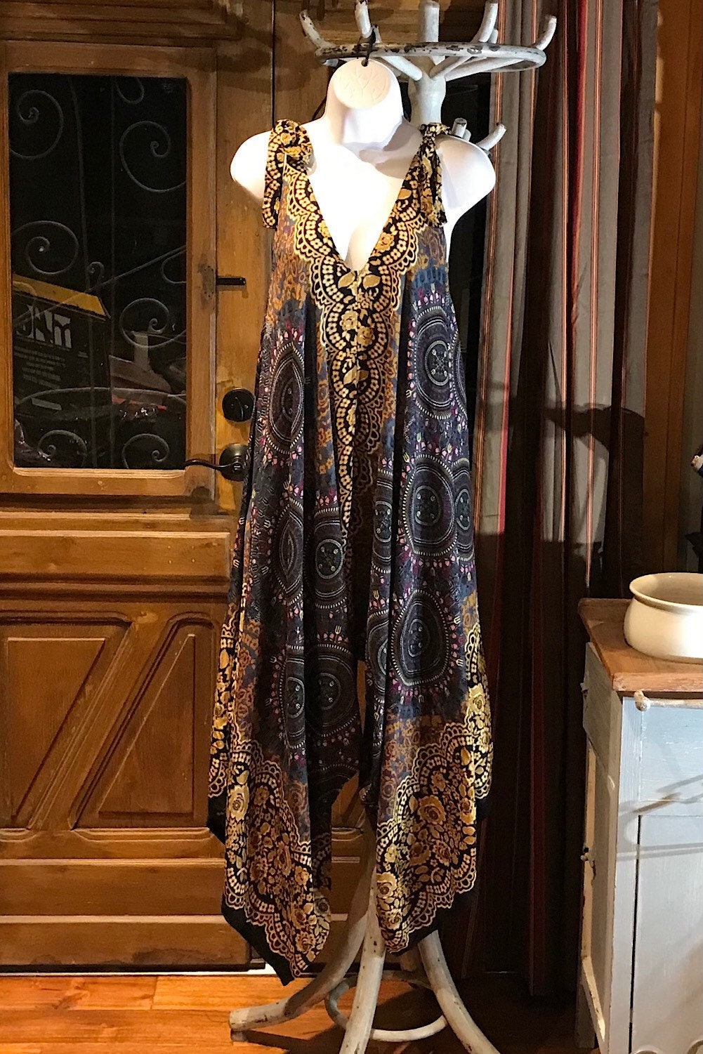 Boho Jumpsuit, Bohemian Clothing, Boho jumpsuit Harem Pants, Loose Yoga  Festival Pants, Wide Leg Women Festival Pants, Hippie Summer Romper