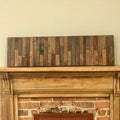 Wall Reclaimed Wood Art Decor, modern large Rustic Mix Media, Sculpture Geometric Abstract County Cabin 3d Mosaic Farmhouse Coastal Wall Art