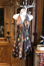 Bohemian Festival Dress, Boho  Dress Ethnic Beach Short Dress, Festival Dress, Hippie Dress, Women Vintage Silk Boho Chic Gypsy Dress