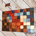 Wall Modern Large Reclaimed Wood Art Decor, Rustic Mix Media, Sculpture Geometric Abstract County Cabin 3d Mosaic Farmhouse Coastal Wall Art