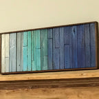 Wall Reclaimed Wood Art Decor, modern large Rustic Mix Media, Sculpture Geometric Abstract County Cabin 3d Mosaic Farmhouse Coastal Wall Art
