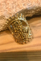 Hamsa ring, Gift for her/Him, Gold ring, Adjustable ring, brass  ring, Festival Jewelry, Boho, Gypsi, Good luck ring, Spiritual Ring