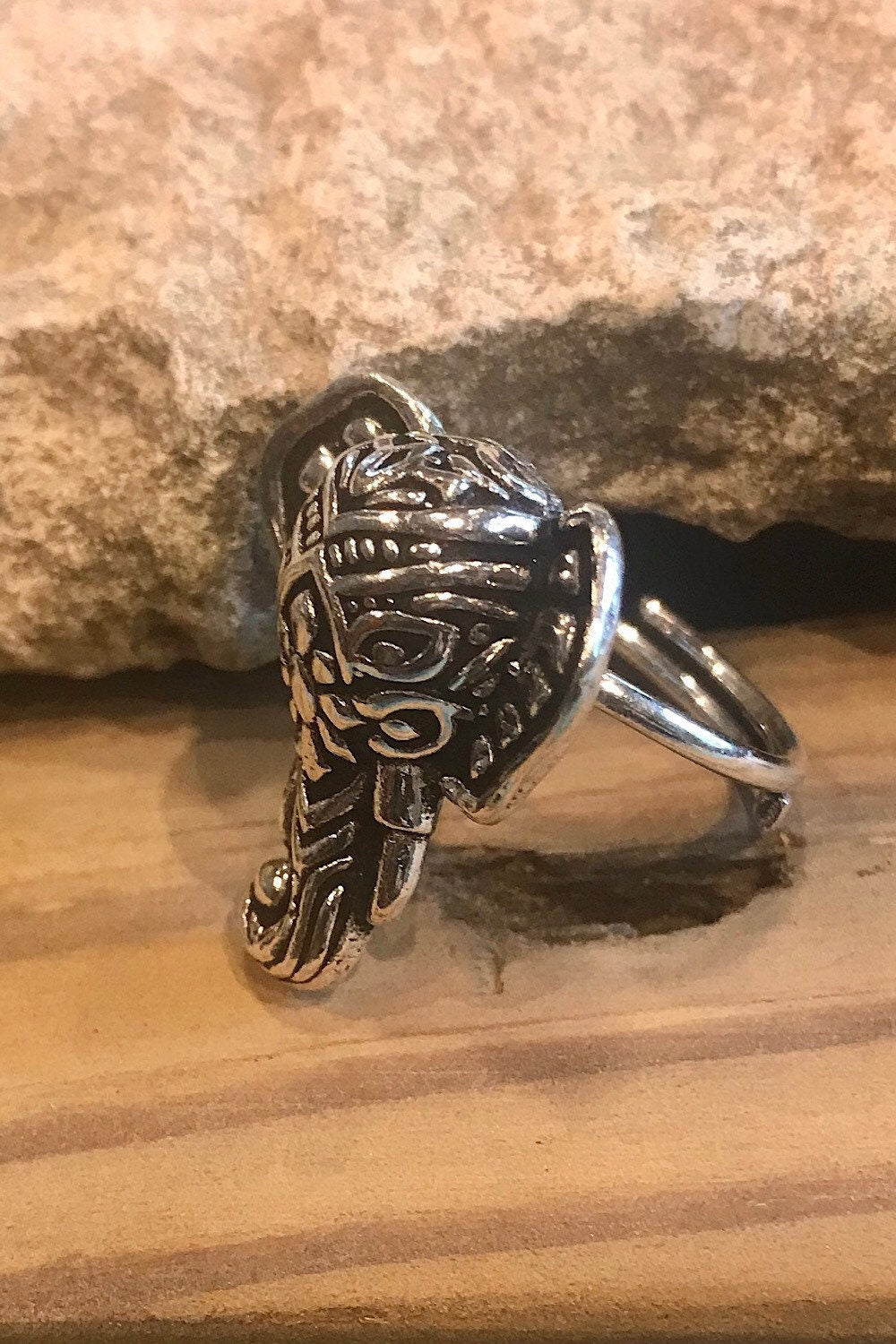 Elephant ring, Gift for her/Him Adjustable ring, Gold brass/Silver ring, Trendy jewelry, Festival Jewelry, Boho, Gypsi, Spiritual Ring