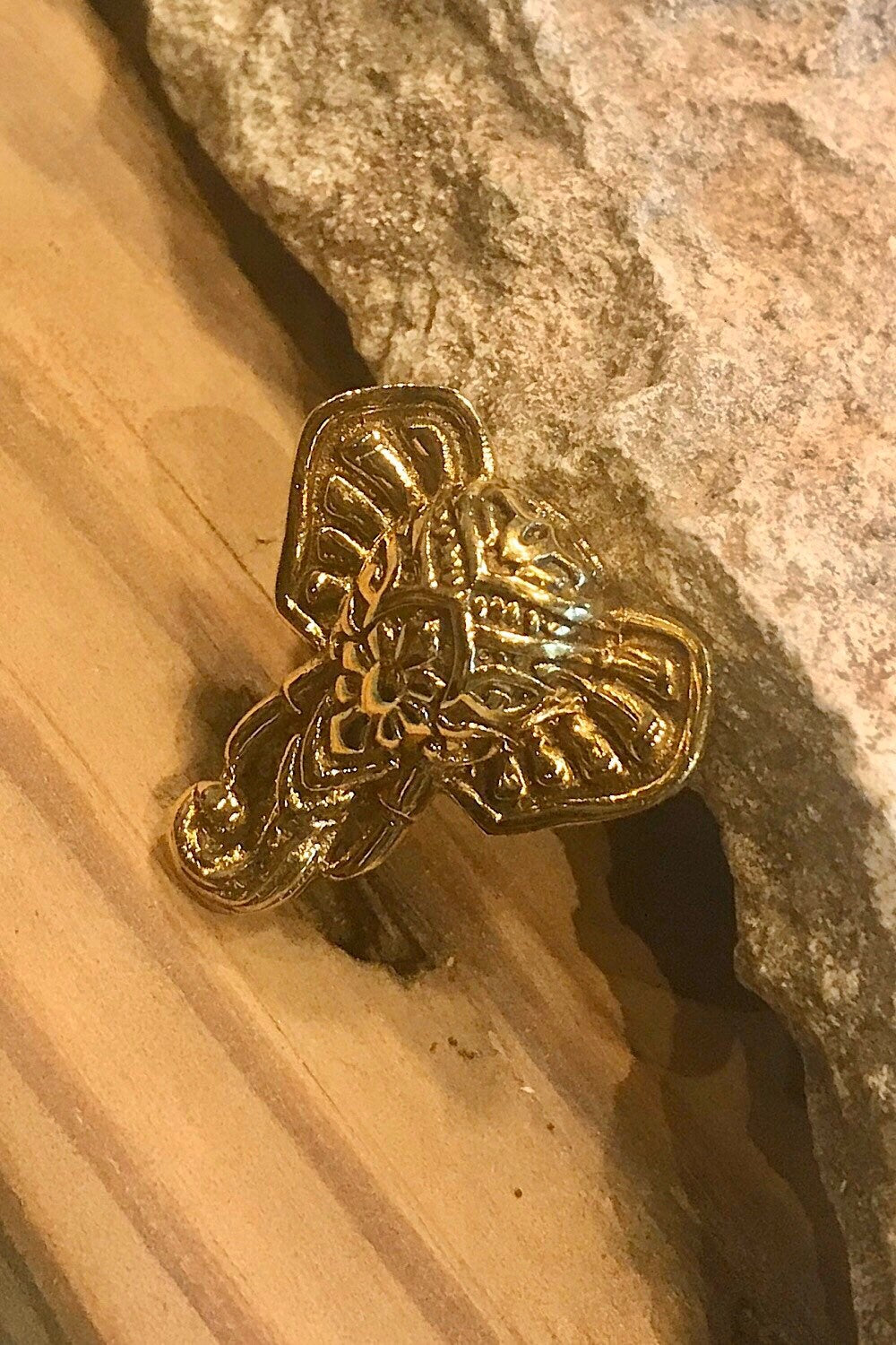 Elephant ring, Gift for her/Him Adjustable ring, Gold brass/Silver ring, Trendy jewelry, Festival Jewelry, Boho, Gypsi, Spiritual Ring