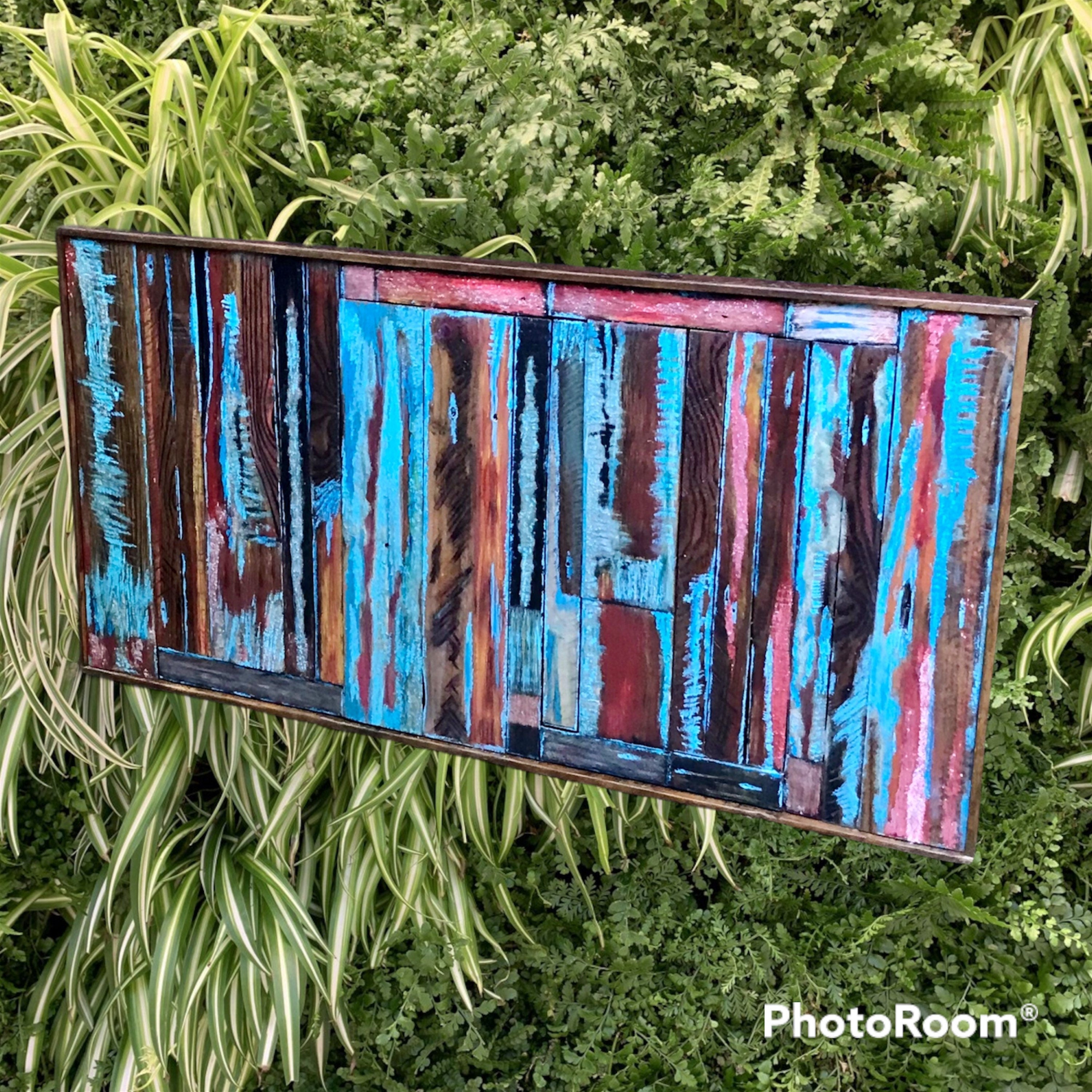 Wall Reclaimed Wood Art Decor, modern Rustic large Mix Media, Sculpture Geometric Abstract County Cabin 3d Mosaic Farmhouse Coastal Wall Art