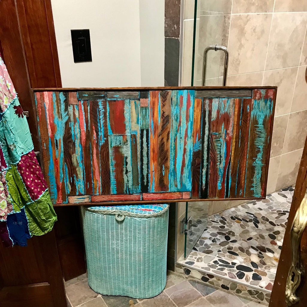 Wall Reclaimed Wood Art Decor, modern Rustic large Mix Media, Sculpture Geometric Abstract County Cabin 3d Mosaic Farmhouse Coastal Wall Art