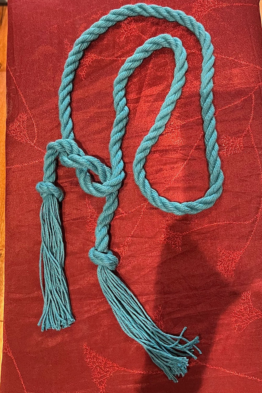Cotton Long Rope knotted Belt, Twisted Boho festival Hippie Cotton Wrap Unisex belt tassel ends, Tribel Ethnic Rope Adjustable Belt