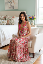Ethnic, Gypsy, Hippie, Festival, Ruffle dress, additional view 3 from Ariel La Boutique