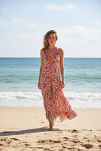 Ethnic, Gypsy, Hippie, Festival, Ruffle dress, lifestyle view from Ariel La Boutique