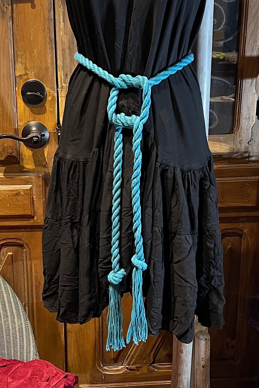 Cotton Long Rope knotted Belt, Twisted Boho festival Hippie Cotton Wrap Unisex belt tassel ends, Tribel Ethnic Rope Adjustable Belt