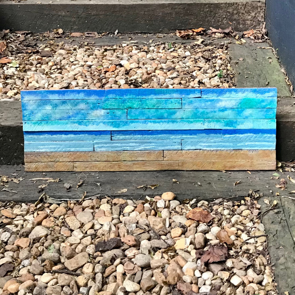 Wall Reclaimed Wood Art Decor, modern large Rustic Mix Media, Sculpture Geometric Abstract County Cabin Beach Farmhouse Coastal Wall Art