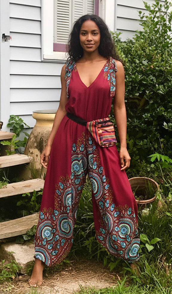 Hippie, Festival, Om, Bohemian, Boho dress, detail view from Ariel La Boutique