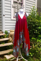 Boho Jumpsuit, Bohemian Clothing, Boho jumpsuit Harem Pants, Loose Yoga Festival Pants, Wide Leg Women Festival Pants, Hippie Summer Romper