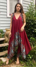Hippie, Festival, Om, Bohemian, Boho dress, lifestyle view from Ariel La Boutique