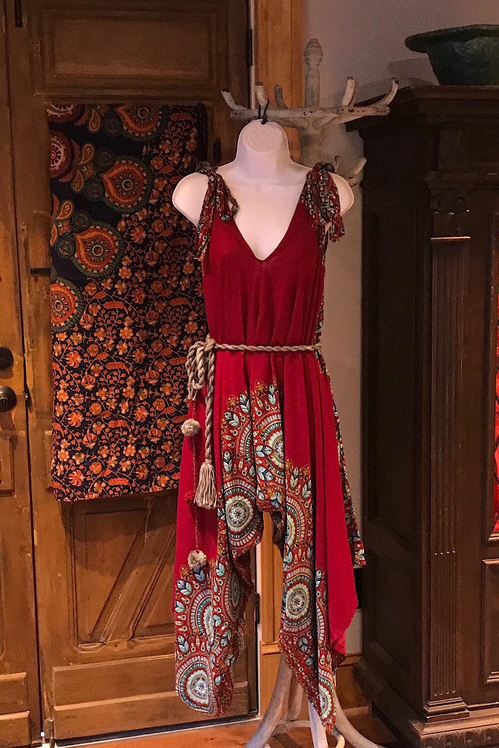 Boho Jumpsuit, Bohemian Clothing, Boho jumpsuit Harem Pants, Loose Yoga Festival Pants, Wide Leg Women Festival Pants, Hippie Summer Romper