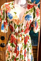 Boho Kimono Long Dress, Hippie Dress, Long Bell Sleeves Dress, Bohemian Festival Ethnic Dress, Boho Dress, Beach Gypsy Adjustable Dress