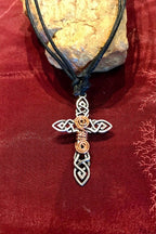 Cross Metal Copper Pendant Necklace/Chakra Necklace/ BoHo Necklace/ Cross Pendant/ Festival Jewelry/ Copper Pendant/ Spiritual Jewelry Gifts