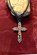 Cross Metal Copper Pendant Necklace/Chakra Necklace/ BoHo Necklace/ Cross Pendant/ Festival Jewelry/ Copper Pendant/ Spiritual Jewelry Gifts
