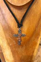 Cross Metal Copper Pendant Necklace/Chakra Necklace/ BoHo Necklace/ Cross Pendant/ Festival Jewelry/ Copper Pendant/ Spiritual Jewelry Gifts