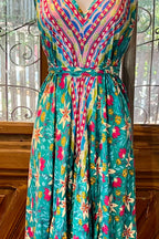 Boho Ruffle Long Dress, Hippie Dress, Open back Dress, Bohemian Festival Ethnic Dress, Boho Chic Dress, Beach Halter Ruffle Gypsy Dress