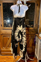 Boho Tie Dye Jumpsuit, Bohemian Clothing, Boho jumpsuit Harem Pants, Loose Yoga Festival Pants, Wide Leg Women Festival Pants, Hippie Pants