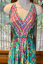 Boho Ruffle Long Dress, Hippie Dress, Open back Dress, Bohemian Festival Ethnic Dress, Boho Chic Dress, Beach Halter Ruffle Gypsy Dress