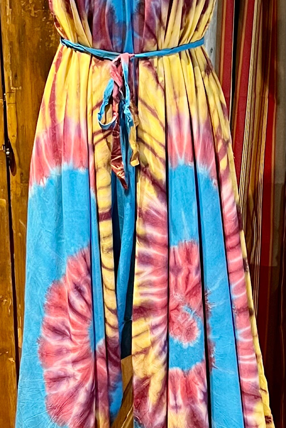 Boho Tie Dye Jumpsuit, Bohemian Clothing, Boho jumpsuit Harem Pants, Loose Yoga Festival Pants, Wide Leg Women Festival Pants, Hippie Pants