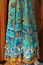 Boho Long Ruffle Dress, Hippie Dress, Open back Dress, Bohemian Festival Ethnic Dress, Boho Dress, Beach Halter Ruffle Boho Gypsy Dress