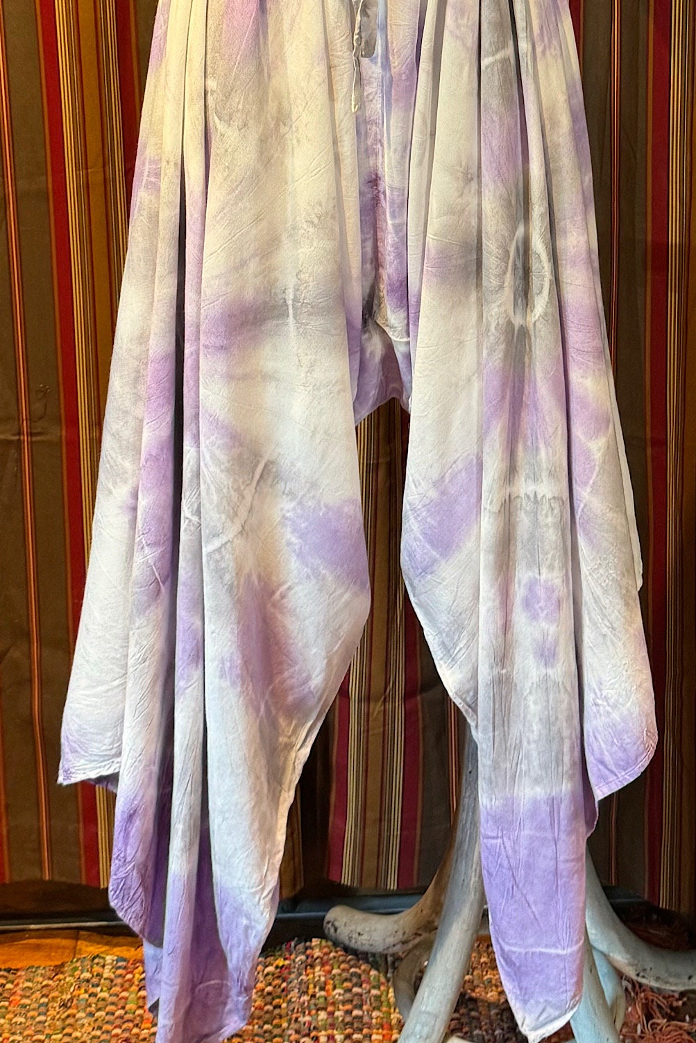 Boho Tie Dye Jumpsuit, Bohemian Clothing, Boho jumpsuit Harem Pants, Loose Yoga Festival Pants, Wide Leg Women Festival Pants, Hippie Pants