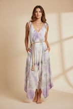 Boho Tie Dye Jumpsuit, Bohemian Clothing, Boho jumpsuit Harem Pants, Loose Yoga  Festival Pants, Wide Leg Women Festival Pants, Hippie Pants