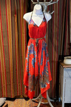 Boho Tie Dye Jumpsuit, Bohemian Clothing, Boho jumpsuit Harem Pants, Loose Yoga Festival Pants, Wide Leg Women Festival Pants, Hippie Pants