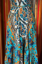 Boho Ruffle Long Dress, Hippie Dress, Open back Dress, Bohemian Festival Ethnic Dress, Boho Dress, Beach Halter Gypsy Ruffle Dress