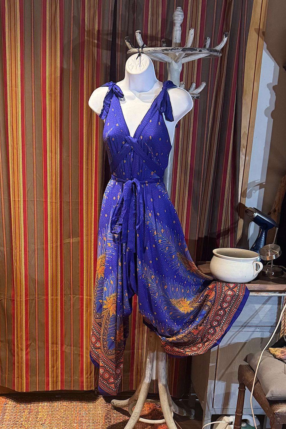 Boho Rayon Jumpsuit: Harem Yoga Festival Pants