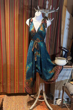 Boho Jumpsuit, Bohemian Clothing, Boho jumpsuit Harem Pants, Loose Yoga Festival Pants, Wide Leg Women Festival Pants, Hippie Summer Romper