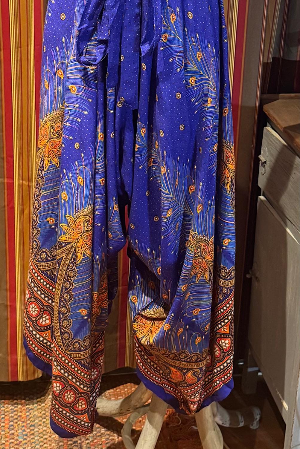 Boho Rayon Jumpsuit: Harem Yoga Festival Pants