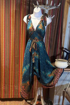 Boho Jumpsuit, Bohemian Clothing, Boho jumpsuit Harem Pants, Loose Yoga Festival Pants, Wide Leg Women Festival Pants, Hippie Summer Romper