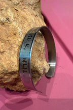 Stainless Steel Hebrew Cuf Bracelet, Kabbalah Shema Israel Cuf ,Support Israel Jewish adjustable Bracelet,Spiritual Prayer Cuf Bracelet