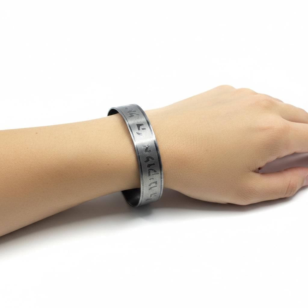 Stainless Steel Hebrew Cuf Bracelet, Kabbalah Shema Israel Cuf ,Support Israel Jewish adjustable Bracelet,Spiritual Prayer Cuf Bracelet