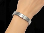 Stainless Steel Hebrew Cuf Bracelet I am my Beloved’s and my Beloved is mine Kabbalah, Jewish Spiritual Biblical, Support Israel Bracele