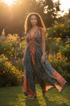 Boho Jumpsuit, Bohemian Clothing, Boho jumpsuit Harem Pants, Loose Yoga Festival Pants, Wide Leg Women Festival Pants, Hippie Summer Romper