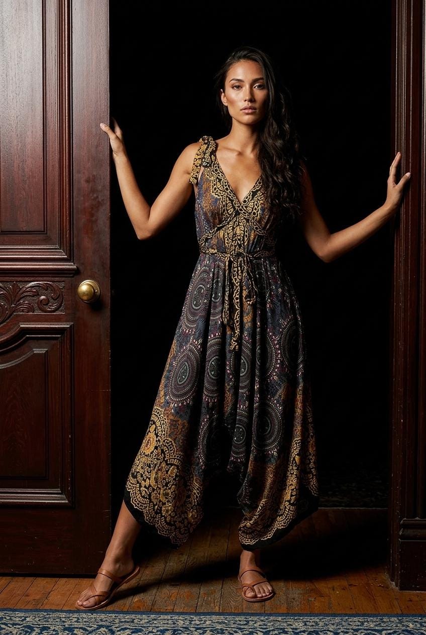Boho Jumpsuit, Bohemian Clothing, Boho jumpsuit Harem Pants, Loose Yoga Festival Pants, Wide Leg Women Festival Pants, Hippie Summer Romper