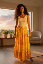 Sequined, Ethnic, Hippie, Festival, Bohemian skirt, additional view 3 from Ariel La Boutique